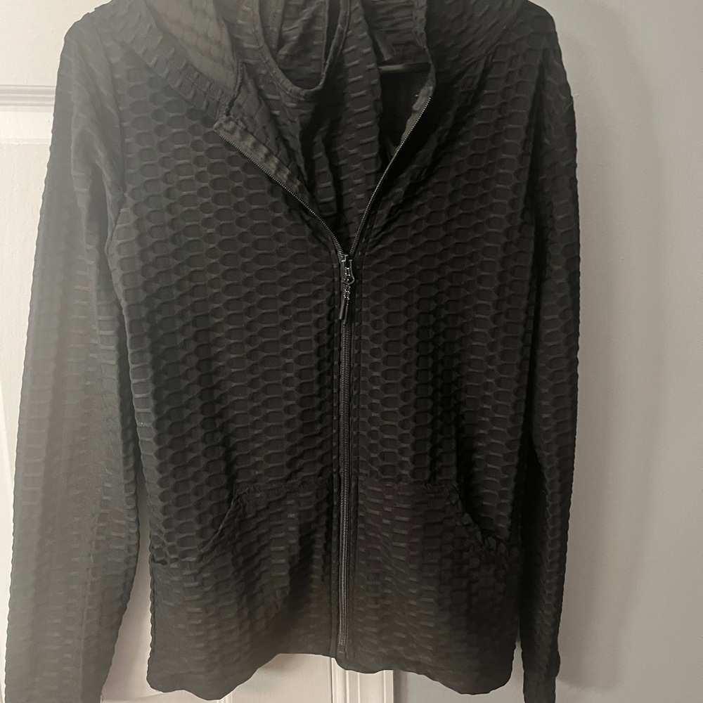 Black Textured Women's Jumpsuit